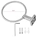Aexit 304 Stainless Home Hardware Steel Bathroom Towel Ring Sand-Polished Finish Model:77as204qo66