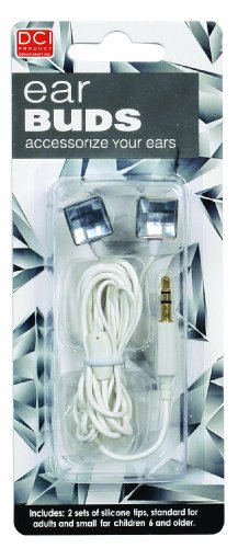 DCI Earbuds, Gems Headphone Earbuds - White