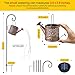 Solar Lights Outdoor Decorative, Metal Watering Can Lights Waterproof, Small Hanging Garden Decor Yard Outside Patio Lawn, Gifts for Mom Grandma Women Birthday(Warm White)