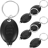 KOMBIUDA 6 Stück Teiliges Kleine LED Schlüsselanhänger Taschenlampen Leichte Tragbare Abs Mini notfalllampen Geeignet für Outdoor Party Geschenk Vielseitig Einsetzbar Schwarz