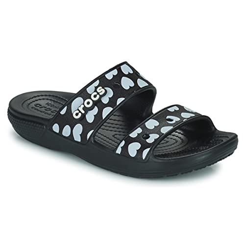 Image of Crocs Classic Heart Print Sandal