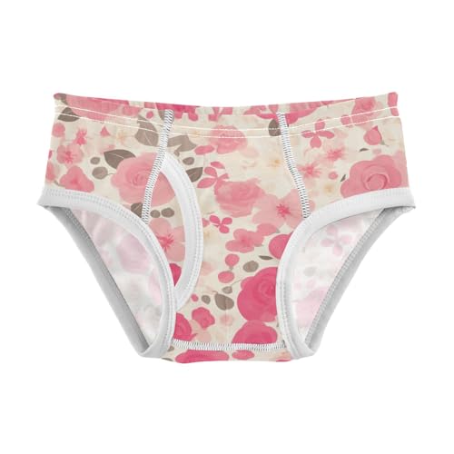 KLL Cute Rose Boys Toddler Pure Cotton Athletic Underwear Cute Undies