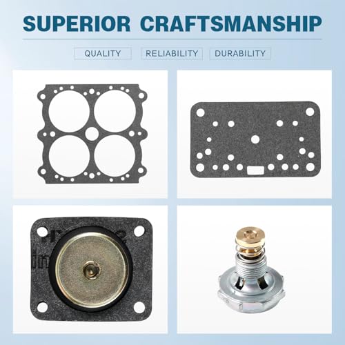 Image of Carburetor Rebuild Kit Compatible with Holley 1850 3310 9776 80457 80670 80508 Replace Part # 59064