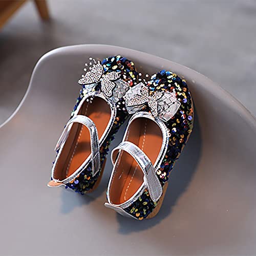 Summer Autumn Fashion Cute Girls Casual Shoes Colorful Sequins Shiny Rhinestone Bow Flat Bottom Toddler Girls Booties3