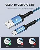 USB C Cable 1M Fast Charge, USB Type C Charger Cable Charging Lead For Samsung Galaxy S25 S24 S24+ S23 S22 S21 S20 Plus Ultra FE, A52 A72 A32 A42 A51 A71 A12 A14 A15 A25 A35 A53 A55, Note 20 10 9 8 - Image 3