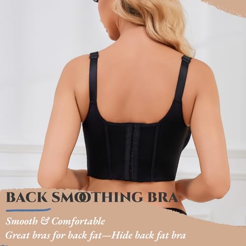 Push Up Bras for Women Lace Underwire Add One Cup Bra with Support Smoothing Bra(34B-46DD)4