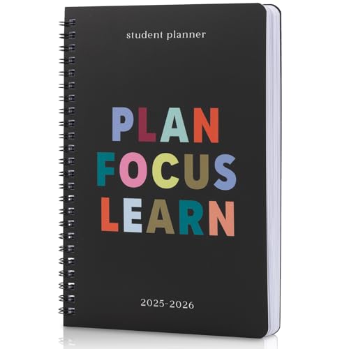 Aesthetic 2025-2026 Student Planner To Stay Organized - A Beautiful 8.5" x 5.5" Planner for Middle and High School Students with Weekly & Monthly Spreads For The 25-26 Academic Year