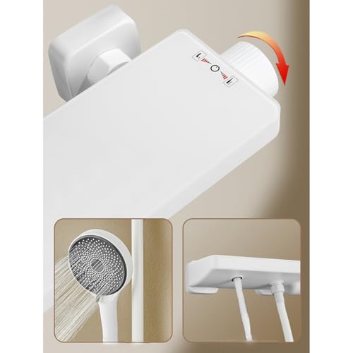 Mélangeur de douche 3 modes à fixation murale gris LWX
