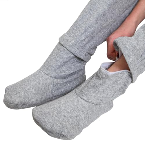 Adult Footed Sweatpants with Sherpa Fleece Lined Feet, Removeable Detachable Feet, Extremely Soft & Warm Footing2