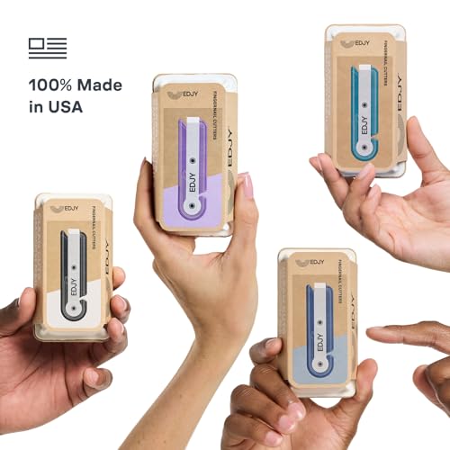 Image of EDJY Fingernail Cutter - Precision Stainless Steel Nail Cutter for Fingernails | Sharp Blade, Ergonomic Design, Durable & Rust-Resistant | Ideal for Men and Women | Multi Color | 4-Pack