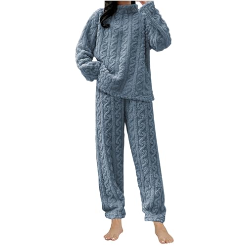 2024 Pijama Polar Mujer Invierno - Conjunto de Sudaderas Con 1/4 ...