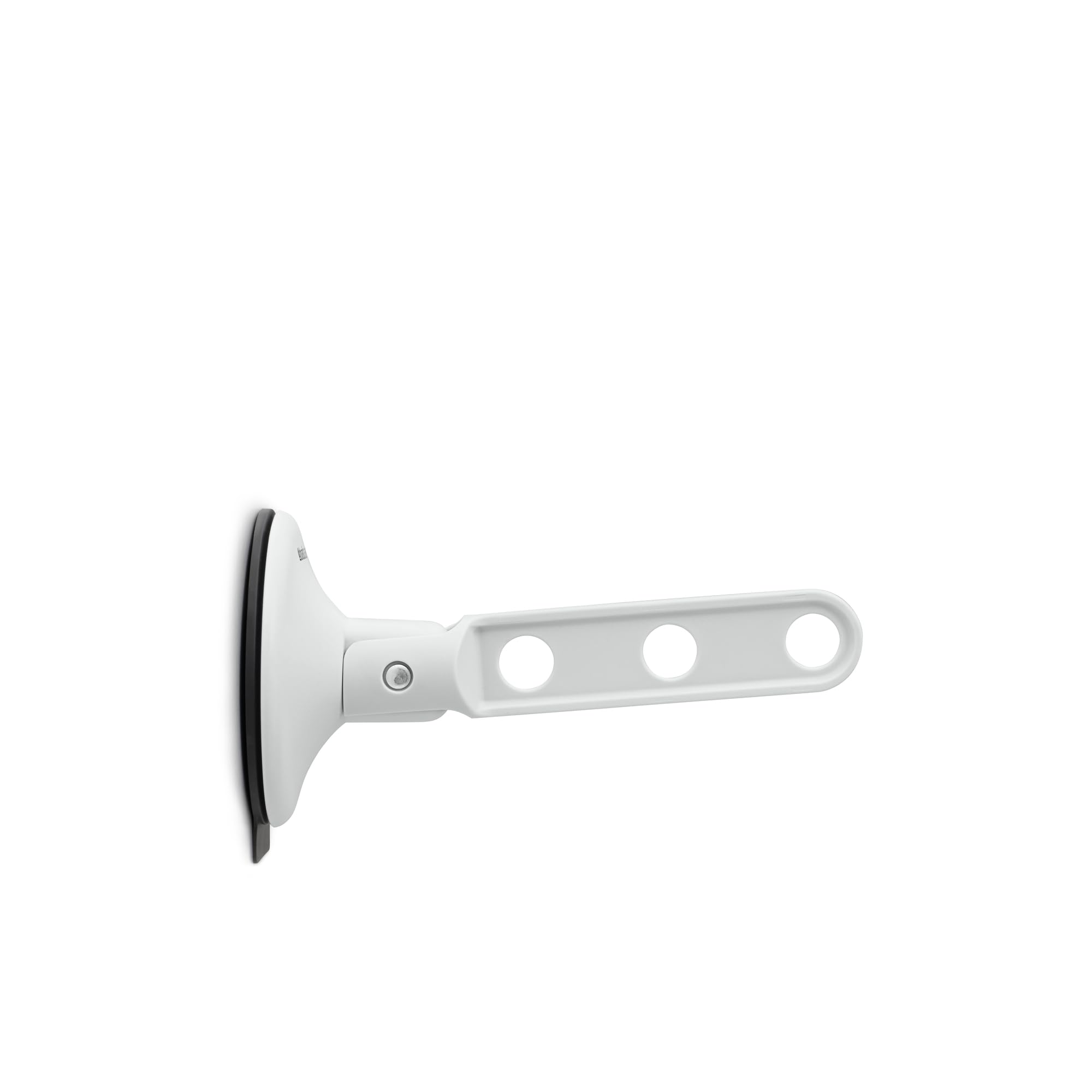 Brabantia Clothes Hook with Suction Cup – Light Grey | Airer Hook for Windows, Tiles, Mirrors | Compact Laundry Hanger Holds 3 Hangers, Up to 2kg | Ideal for Bathrooms or Small Spaces