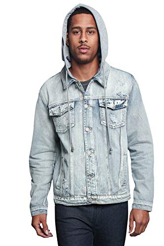 Image of VICTORIOUS Men's Distressed Denim Jacket