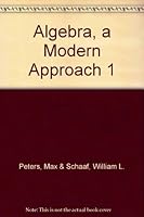 Algebra, a Modern Approach 1 B0000CLSMD Book Cover
