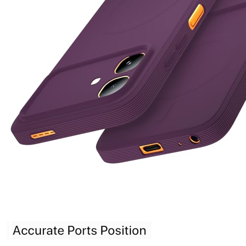Image of Pikkme Back Cover for Infinix Smart 20 Soft Matte Silicone Mag-Safe Design (Mag-Safe Not Support) Camera Protection | Slim Fit Bumper Cover (Purple)