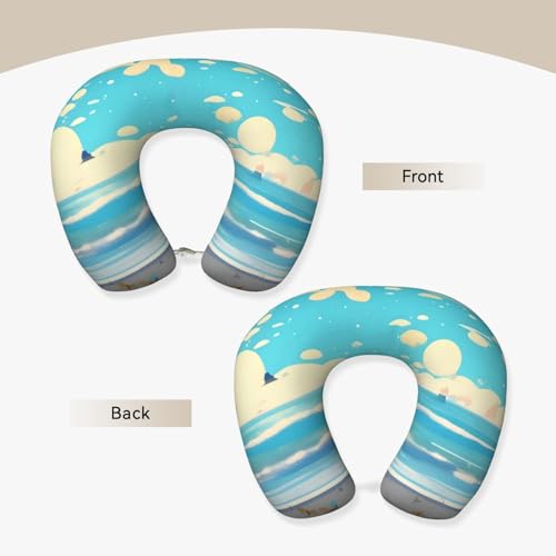 Almohada de viaje espuma viscoelástica ergonómica miniatura 2