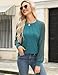 HOTOUCH Womens Fall Tops Lace Long Sleeve Tops Casual Dressy Shirts Fashion Pleated Business Blouses Trendy Work Tunic