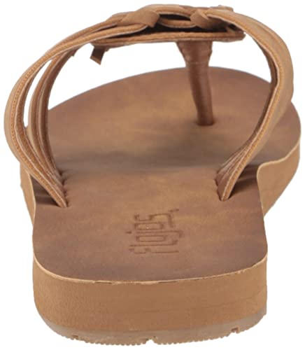 Flojos Women's Reyna Flat Sandal, Tan, 7 #TOP2