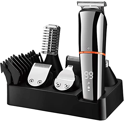 Hair Clippers for Men 6 in 1 Hair Trimmer Professional for Men Beard Facial Body Hair Clipper Waterproof