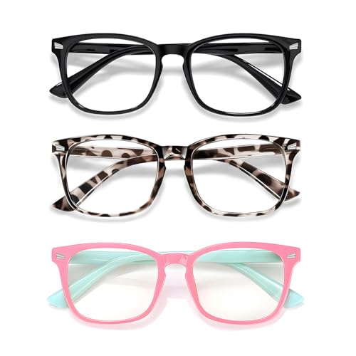 Image of Blue Light Glasses for Kids Boys Girls Teen Unbreakable Anti-Glare UV400 | CHEERS DEVICES Blue Light Blocking Glasses for Kids Boys Girls Computer Glasses TR90 Unbreakable Anti-Glare UV400 age 2-18
