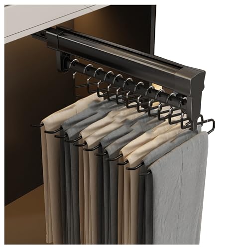 Porte-pantalons coulissant de dressing pour optimiser vos penderies