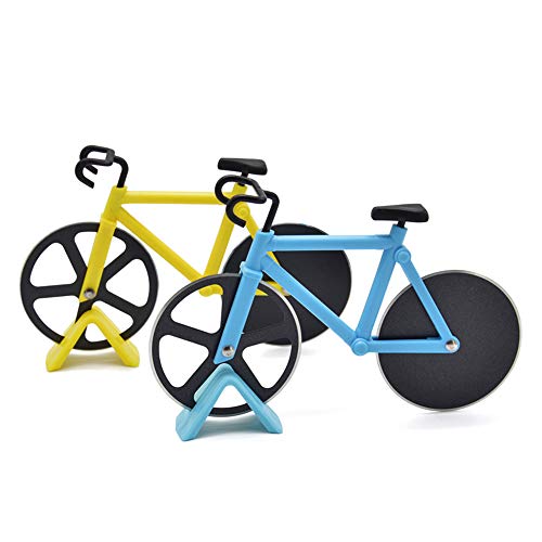Cigopx Bicicleta Cortador de Pizza, Mountain Bike Cortador de Pizza Roda de Aço Inoxidável Roda de C