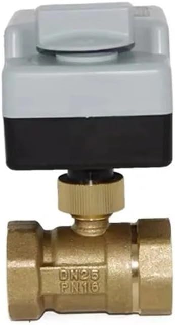 Ac220V 2 Way 3 Wires Motorized Ball Valve Electric Actuator with Manual Switch 3-Wire Two Control Electric Actuator(DN15)