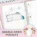 SUNEE Spiral Notebook, 1-Subject, Wide Ruled Paper, 8