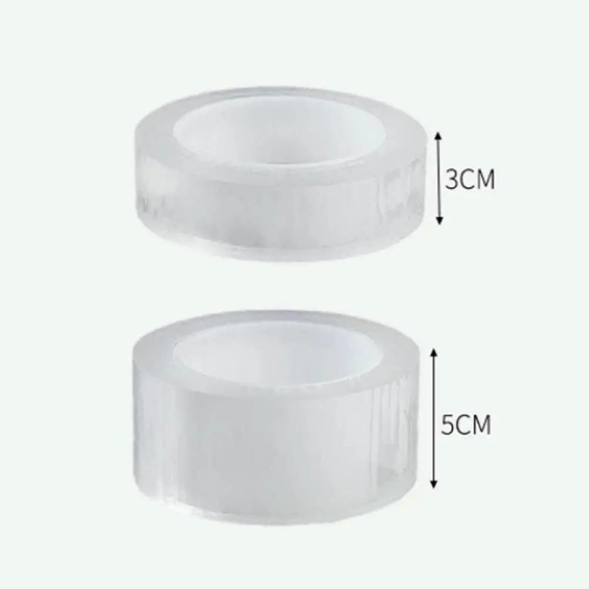 Bande adhésive nano imperméable anti-taches 5 cm x 10 m transparente pour joints cuisine salle de bain