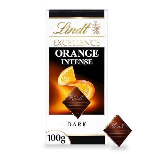 Lindt Excellence Orange Intense Dark Chocolate, 100 Gm