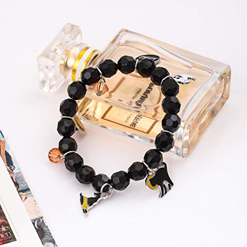 Halloween Bracelets Ghost Pumpkin Switch Charm Bracelets Gifts Stretch Beaded Bracelets for Women3