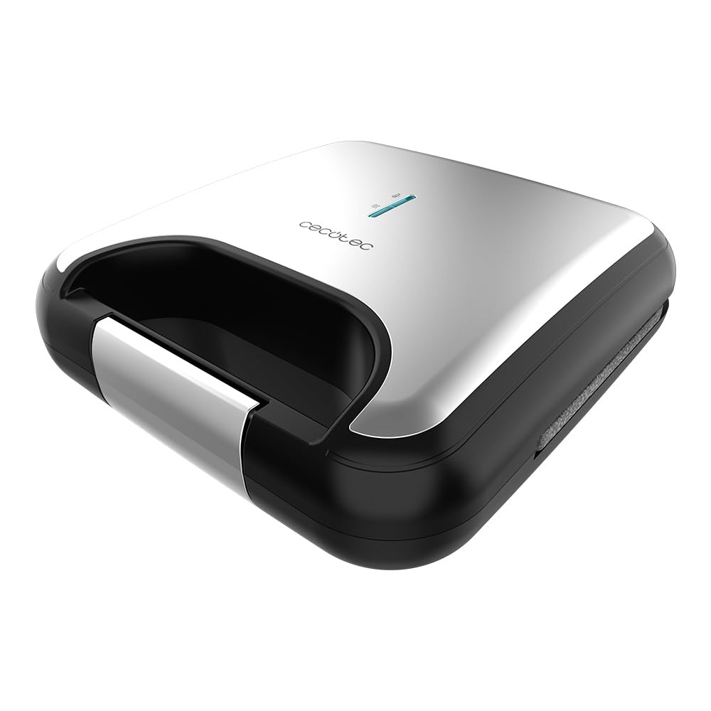 Cecotec Sandwich Maker with Non-Stick Coating Rock'nToast Square. 750 W, Stone Coating, Capacity for 2 Sandwiches and Grill Surface, Cold Touch Handle, Cable Catcher — view 14