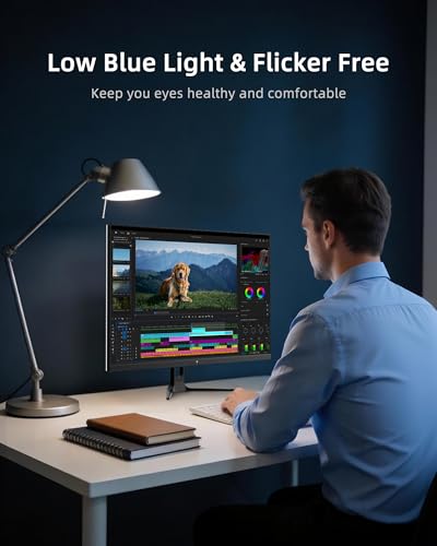 Image of KTC 32 Inch 2K Computer Monitor, QHD (2560 x 1440) 120Hz Monitor with IPS Panel, Adaptive Sync, HDR10, HDMI /DP, Tilt Adjustable, VESA Compatible, Eye Care PC Monitor for Office Gaming, White