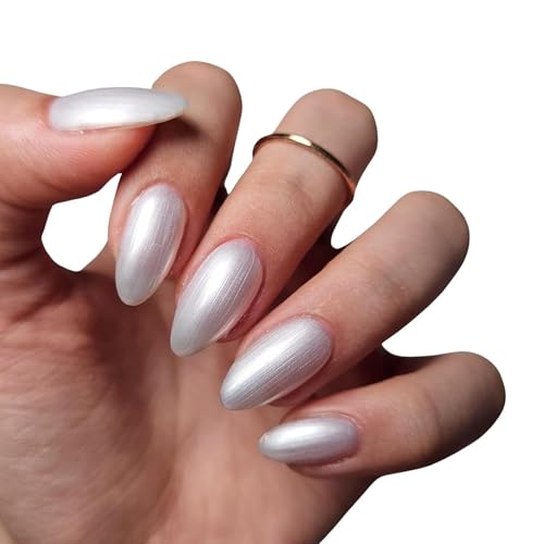 Image of Nail Polish for Women, Nail Paint - Metallic Finish | Long-Lasting, High-Shine Finish, Chip-Resistant & Quick-Drying Formula | Vegan & 12 Chemical Free Nail Paint For Women Professional-Quality Manicure 5ml (Pearl White)