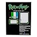 Rick and Morty Portal Splatter Sticky Note and Tab Box Set | Notepad Stationery Paper, School and Office Supplies