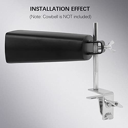 Soporte para campana de 6 pulgadas con abrazadera para bombo, accesorio de batería y percusión miniatura 6
