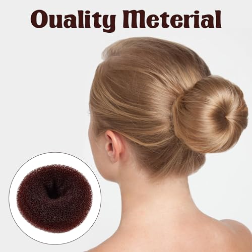 Duttkissen Hair Dutt Maker Haargummi Haarnetz Dutt Haarteil Bun Haar Duttkissen Groß Haare Haarkissen BröTchen-Haartwister Haarnetz Ballett Kinder Buns Dutt Kissen Donuts Frisuren ZubehöR Haardonut