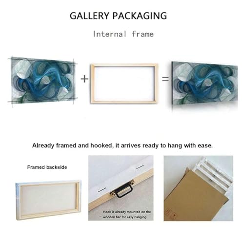 Peinture abstraite toile grand format pour habiller un mur blanc