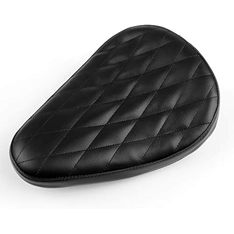 Artudatech Motorbike Universal Solo Seat, Seat Cover Cushion Pad Seat Leather Motorcycle Solo Seat for Yamaha Hon-da Kawasa-ki Suzu-ki Sportster Bobber Chopper and Custom Cover