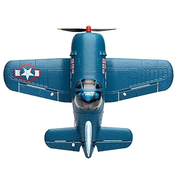 Ssccgym RTF Fjärrkontroll Epp flygplan flygplan Q plan 4CH RC med sex gyroskop och 3D-stuntflyg för nybörjare vuxna som flyger 12-minuter