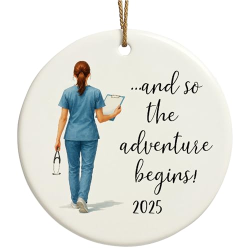 AMAQUANG Nursing 2025 Graduation Gift, Nurse Ornament, Nurse Gifts For