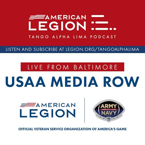 Full circle in Annapolis: USNA Superintendent Lt. Gen. Borgschulte with Tango Alpha Lima on USAA Media Row at #armynavy Podcast Por  arte de portada