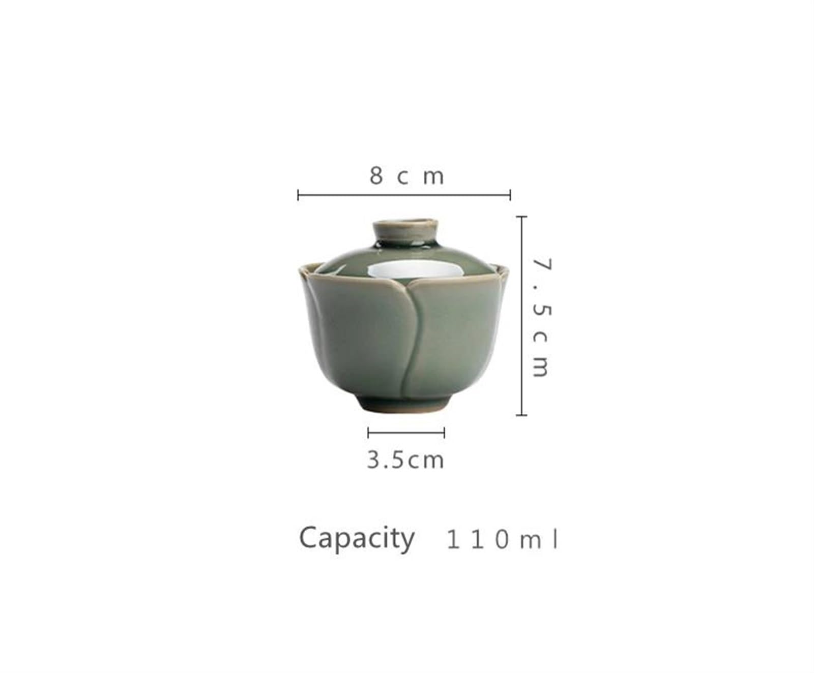 Czajniki, zestaw do ceremonii herbacianej Kung Fu, filiżanki do kawy, miseczki do herbaty, mały Chawan 110 ml, waza z tulipanami celadonu, zielona waza do herbaty, czajniczki i serwery do kawy, podr