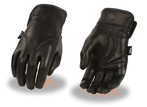 Women's Light Lined Leather Gloves. Gel Palm.