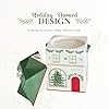 Spode Christmas Village Canister with 3 Compartments - Festive Dolomite Holiday Storage Container for Food, Cookies, Treats, Baking Ingredients- Christmas House Design - Giftable Set for Holidays #2