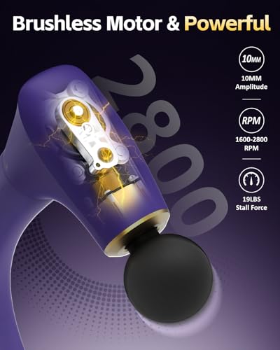 Image of 2-in-1 Detachable Muscle Massage Gun Deep Tissue with Extension Handle