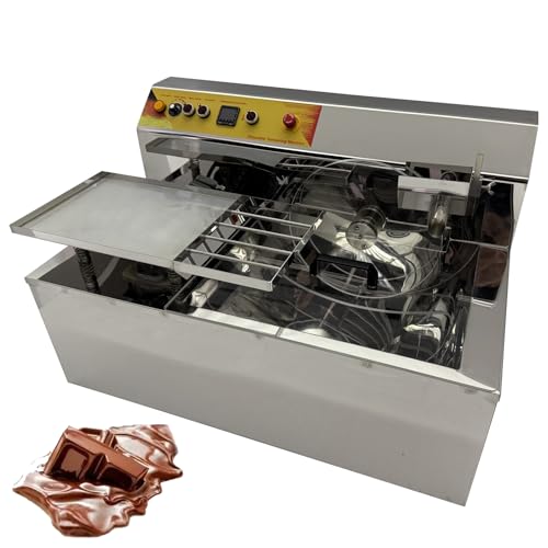 TECHTONGDA Commercial Electric Chocolate Melting Machine 6.2Gal Stainless Steel Chocolate Warmer and Melter with Vibration Table 110V