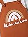 Gaupafmb Baby Clothes for Girls Brown Ruffle Rainbow&Hi I Am New Here Baby Girl Jumpsuit 4Pcs Preemie Clothes for Baby Girls