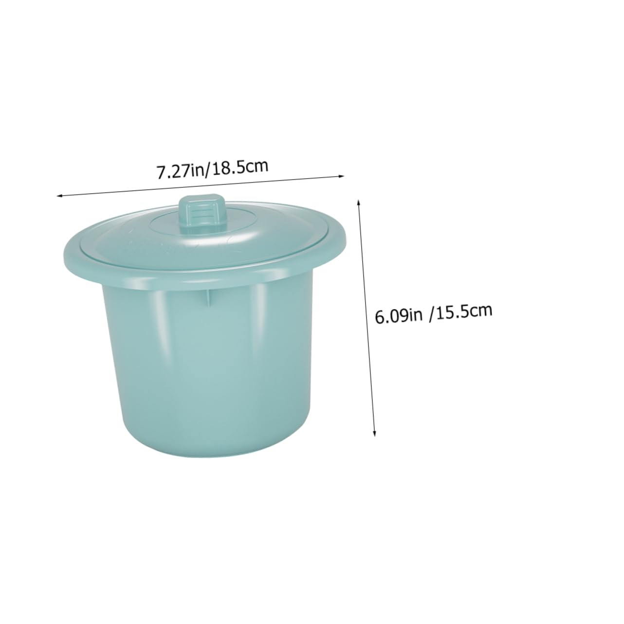 ERINGOGO 2Pcs Portable Urine Potty Spittoon with Lid Lightweight Plastic Travel Urinal for Home and Outdoor Use Random Color Easy to Clean Non Slip Base Compact Design