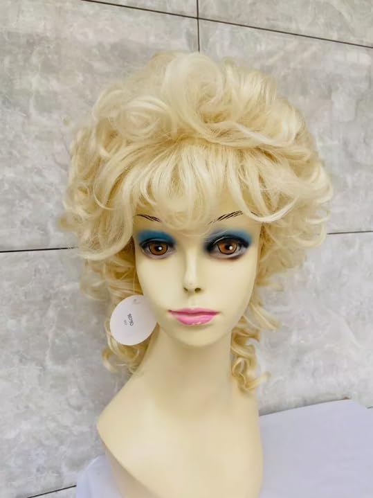 Image of Layered Blonde Wigs for White Women with Bangs, Straight Short Hair Wig, (Blonde#5)